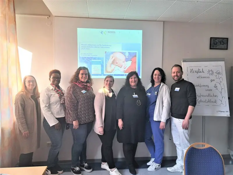 Team der Frauenklinik, Zertifizierung zum Babyfreundlichen Krankenhaus
