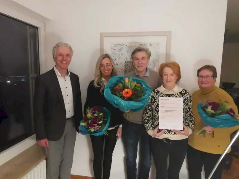 Privatdozent Dr. Daniel Kopf, Irmina Borzecka, Dr. Harald Kerbel, Evelyn Unverzagt, Diabetesberaterin, und Birgit Rothermel-Dietz, Wundexpertin