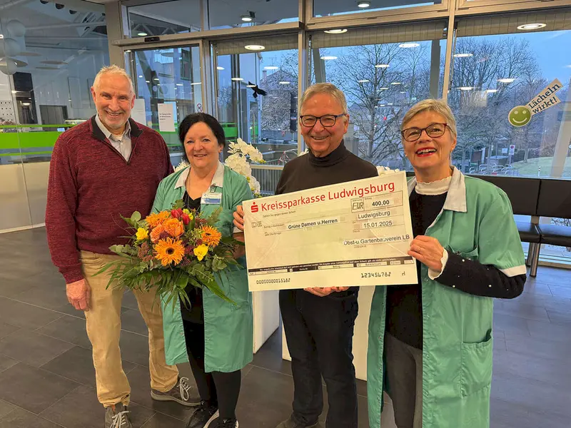 Grünes Team Ludwigsburg Spendenübergabe