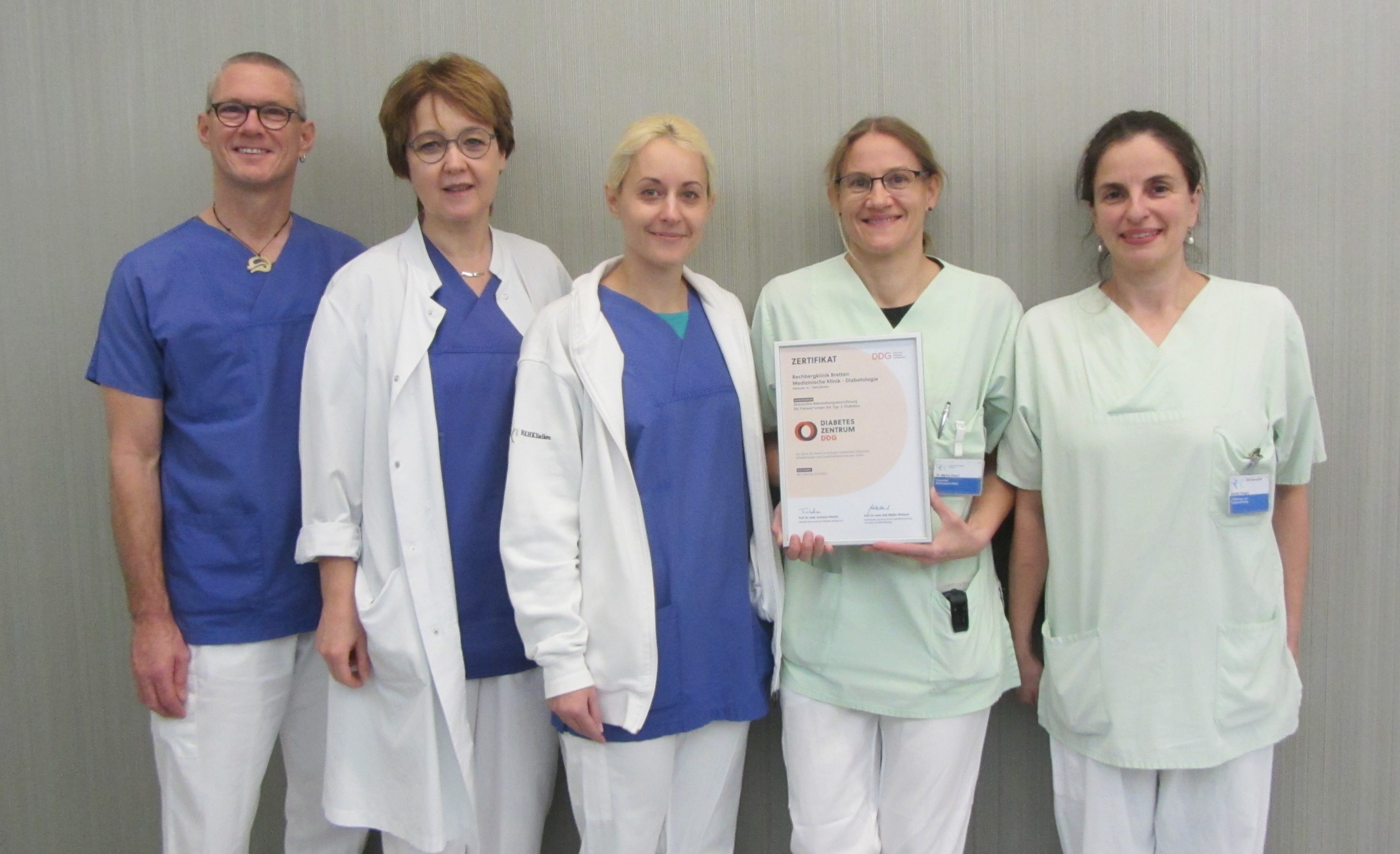 Zertifizierung Diabetesstation, RKH Rechbergklinik Bretten