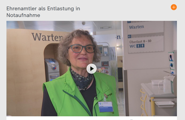 Mitarbeiterin ehrenamtliches Notaufnahmebegleitteam, Klinikum Ludwigsburg 